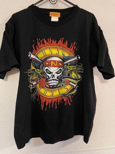 メンズ M〜L 半袖 Tシャツ 黒 古着 半袖Tシャツ