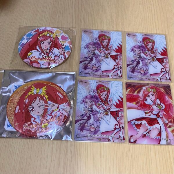 キュアエース 缶バッジ ウエハース セット 全プリキュア展 トゥインクル缶バッジ