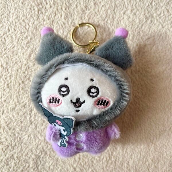 ちいかわ クロミ×ちいかわ ナガノフレンズ ×サンリオ マスコット キーホルダー