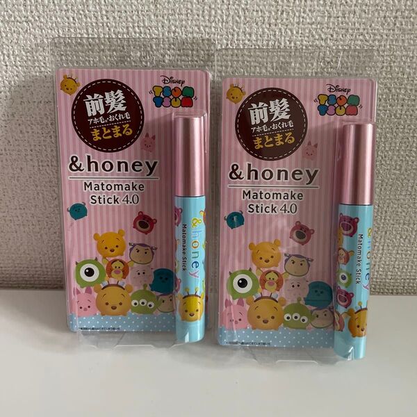 アンドハニー マトメイク スティック4 ツムツム ヘアスティック2本セット