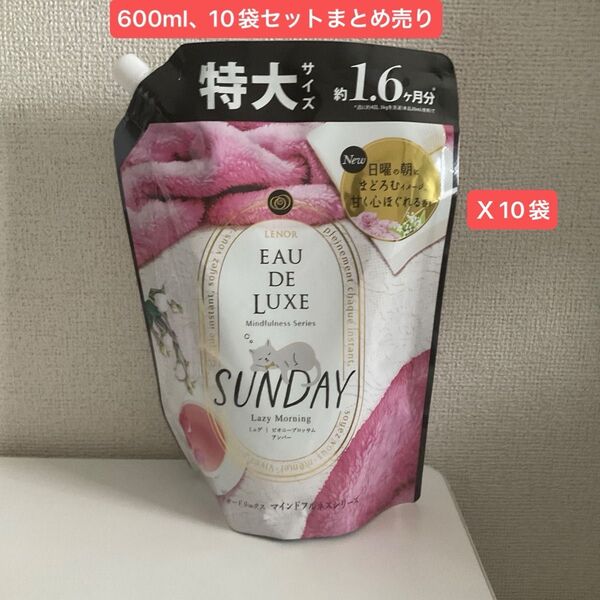 レノア オードリュクス マインドフルネスシリーズ サンデー つめかえ用 600mL 10袋セット