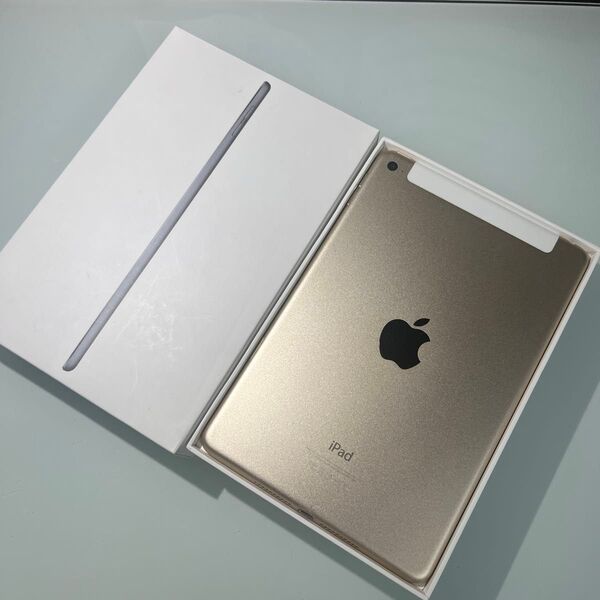 iPad mini4 第4世代 16GB Wi-Fi+Cellular SIMフリー バッテリー最大容量54% 割れなし