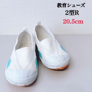 教育シューズ/体育館シューズ/上履き ライトブルー(20.5cm)