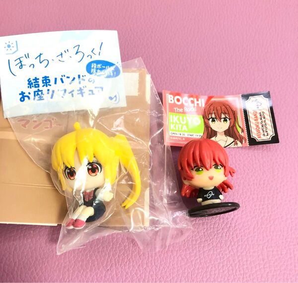 ぼっち・ざ・ろっく!結束バンドのお座りフィギュア 伊地知虹夏 ガチャ びっくらたまご 喜多郁代