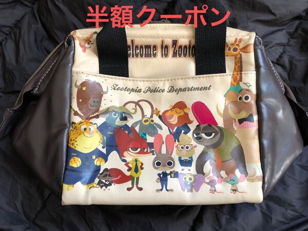 ズートピア がま口バッグ ポーチ ディズニー メイクバッグにも 中古