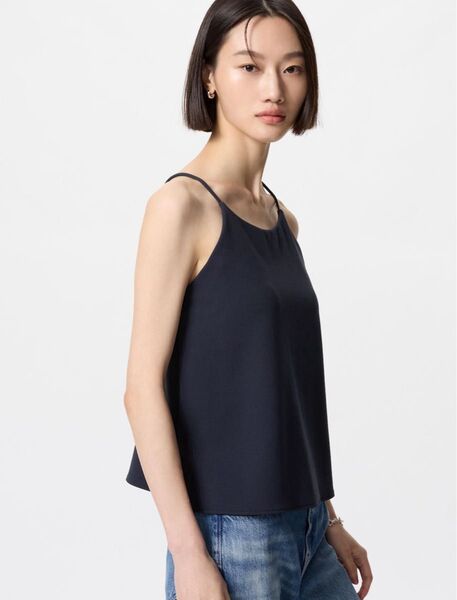 クレープジャージーブラキャミソール ネイビー 紺 3XL