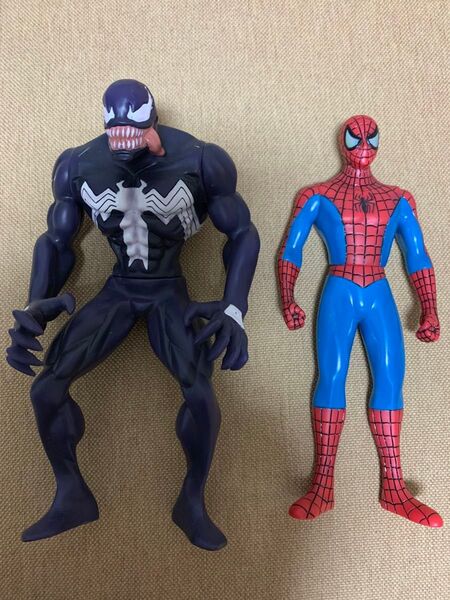スパイダーマン ヴェノム ソフビ フィギュア