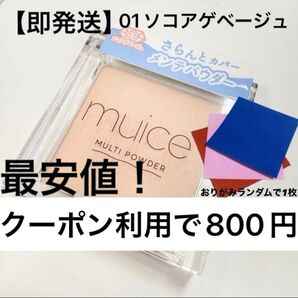 【即発送】ミュアイス muice スポメン スポットメンテパウダー ソコアゲベージュ おりがみランダムで1枚