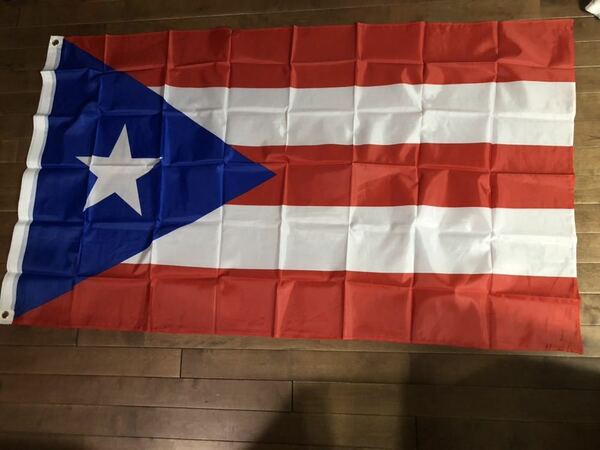 送料込 バナー 旗 看板 タペストリー フラッグ ガレージ 雑貨 装飾 プエルトリコ 星条旗 スター
