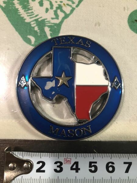 free mason フリー メーソン TEXAS Edition スター クローム メッキ　銀　テキサス エンブレム ram f150 raptor chevy ford dodge アメ車