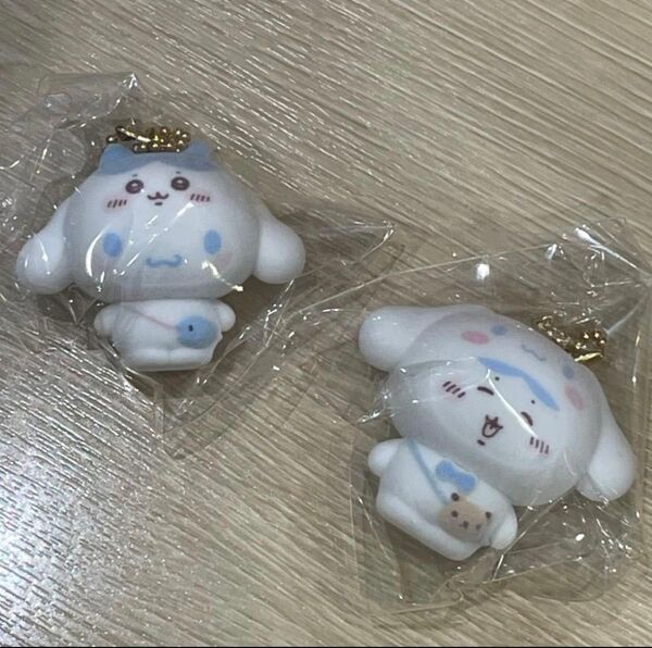 【未開封】ちいかわ サンリオ シークレットフロッキーマスコットチャーム ハチワレ シナモン