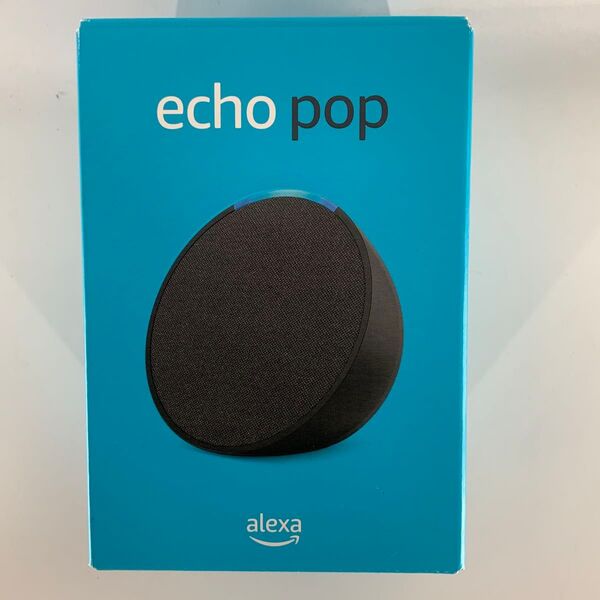 未開封 コンパクトスマートスピーカー with Alexa Echo Pop B09WX3PJ3X チャコール