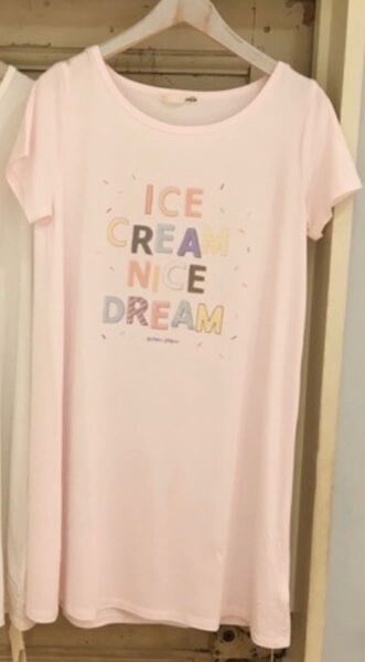 ショッパー付き☆ジェラートピケ ICECREAMロゴドレス