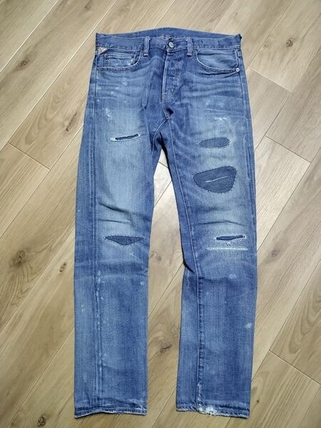 デニム&サプライDENIM&SUPPLYダメージ加工リペアデニムパンツRALPHLAURENラルフローレン