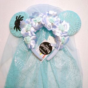 ディズニーハロウィン ホーンテッドマンション ミニー 花嫁カチューシャ