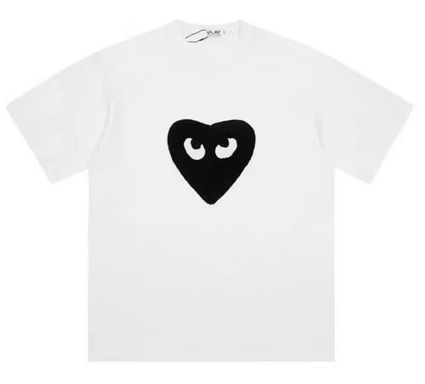 PLAY COMMEdesGARCONS 半袖 男女兼用 黑ハートロゴTシャツ