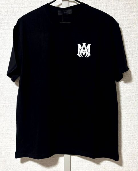 AMIRI アミリ MA CORE ロゴ 男女兼用 ブラック 半袖黑 Tシャツ