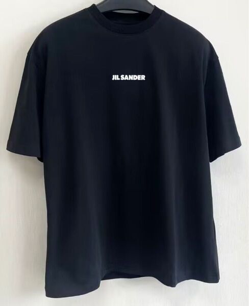 JIL SANDER ジルサンダーロゴ ブラック 半袖 ハートのロゴ Tシャツ