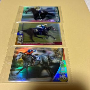 サラブレッドホースコレクション第2R ダンスインザムード武豊サイン入りオグリキャップノーマルカード エアーグルーヴノーマルカード