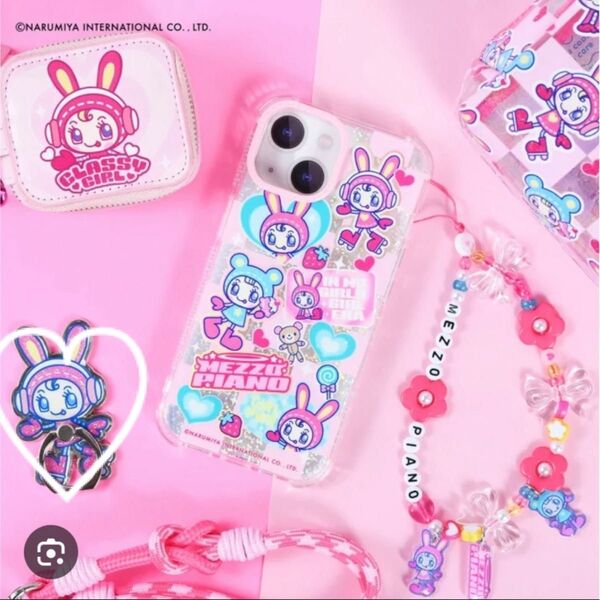 メゾピアノ スキニーディップ バンカーリング iPhone 15 16 pro ピンク 可愛い
