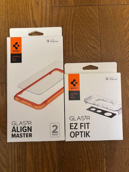 Spigen Pixel7a用ガラスィルム (画面、カメラ 各1枚)