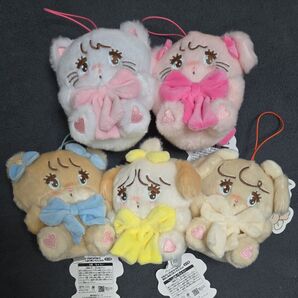 mikko characters 抱きしめおリボンマスコット 全5種類セット