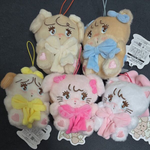mikko characters 抱きしめおリボンマスコット 全5種類セット