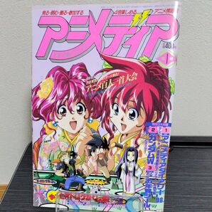アニメディア 1996年1月号 一部付録付き
