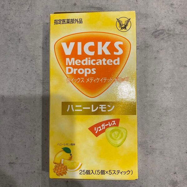 VICKS ヴィックス メディケイテッド ドロップ ハニーレモン シュガーレス のど飴 大正製薬