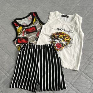 Ed Hardyのタンクトップ &カーズのタンクトップ&Bee des Beeのパンツ 120サイズ