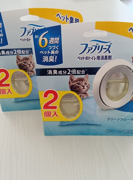 P&G ファブリーズ ペットのトイレ用 消臭剤 グリーンフローラル 7ml 2個入×2