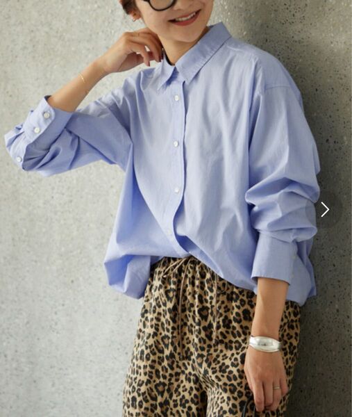 SLOBE IENA コットンブロードレギュラーシャツ
