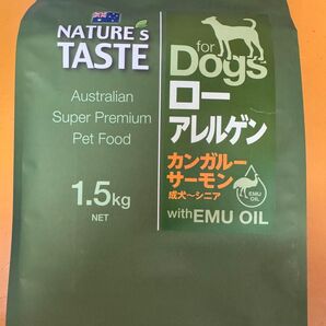 ネイチャーズテイスト ローアレルゲン(カンガルー&サーモン) 1.5kg / 成犬〜シニア用 Nature's Taste