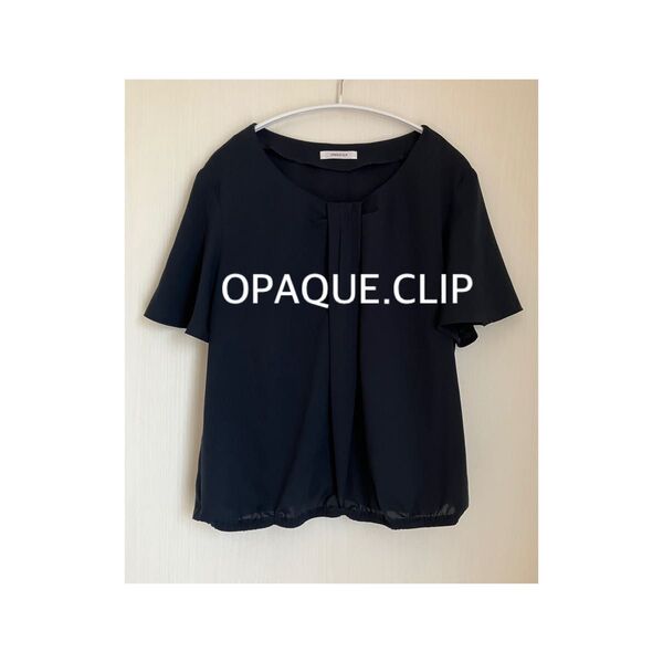 OPAQUE.CLIP オペークドットクリップ 半袖 ブラウス トップス カットソー 38/M
