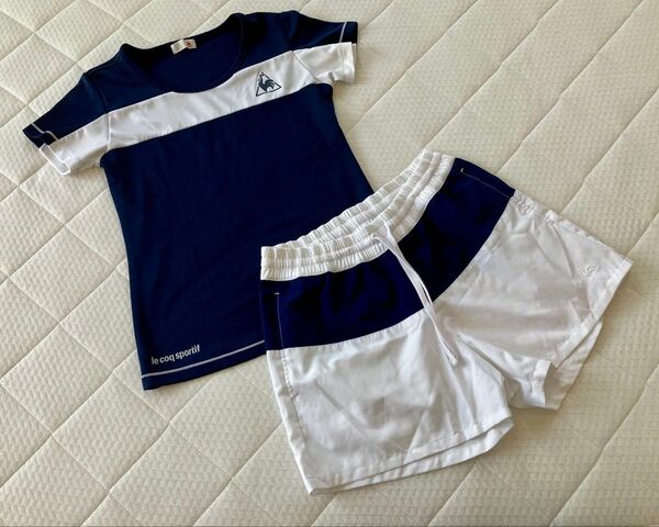 le coq sportif ルコックスポルティフ テニスウェア 上下 Mサイズ セットアップ