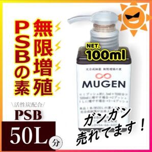 MUGEN100ml→PSB50Lに !自分でふやしてたっぷり使う光合成細菌の培養餌料培基