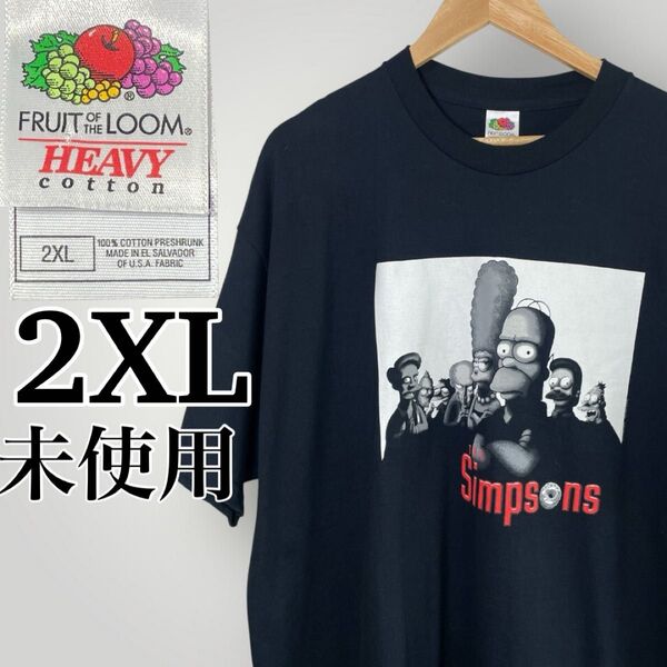 新品未使用 00s シンプソンズ×ソプラノズ パロディTシャツ Y2K 希少 2XL ビックシルエット ヴィンテージ Tシャツ古着