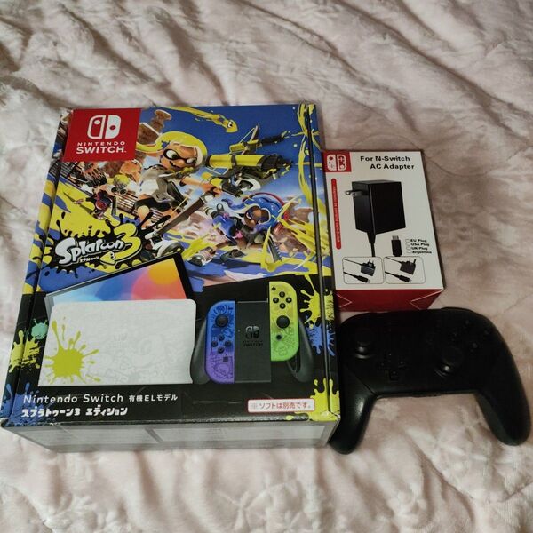 ニンテンドースイッチ スプラトゥーン3 本体セット プロコンSDカード付き