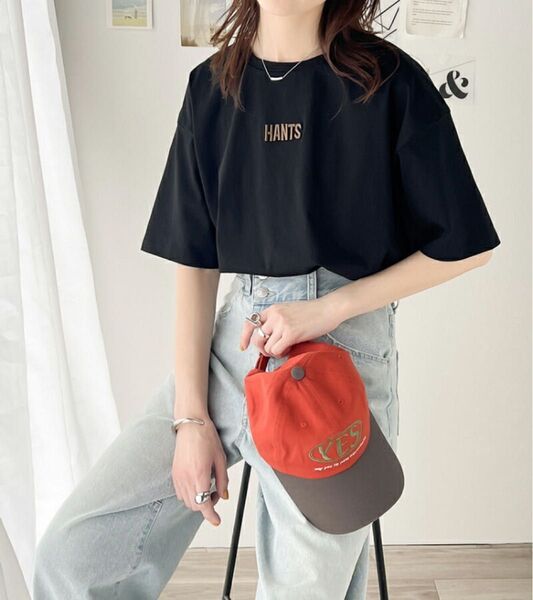 Classical Elf,クラシカルエルフ コーデを上品に魅せる。接触冷感立体刺繍Tシャツ ブラック Sサイズ