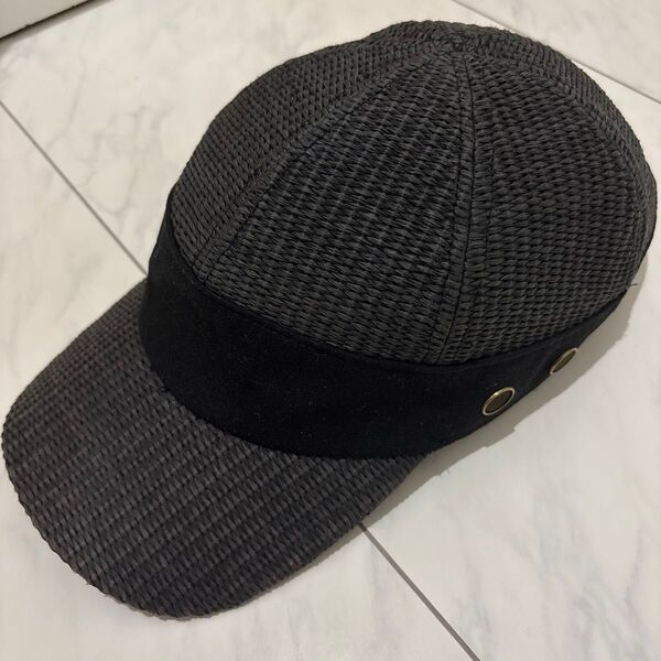 キャップ 帽子 ブラック 黒 ワークキャップ Cap メッシュキャップ ニットキャップ ニット帽 古着