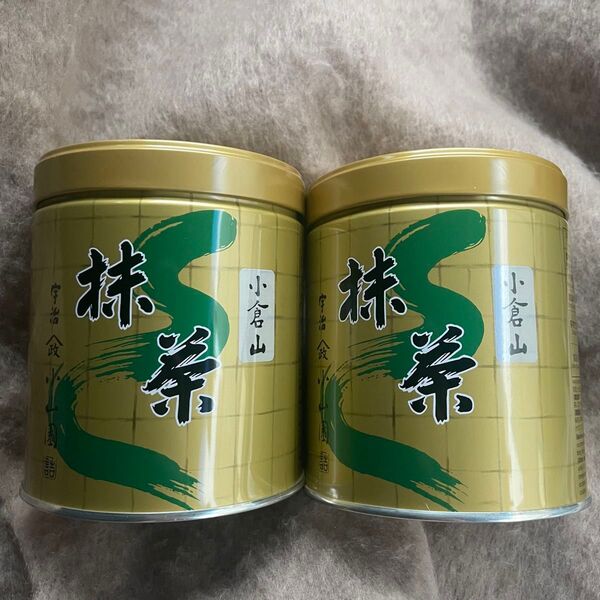 未開封未使用 宇治 抹茶 山政小山園 小倉山 300g 缶入り 2缶