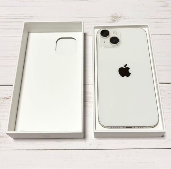iPhone 14 スターライト 本体 128gb SIMフリー 箱あり 充電ケーブル(未使用)付き