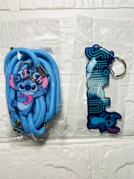 新品☆スティッチ☆スマホショルダー☆キーホルダー