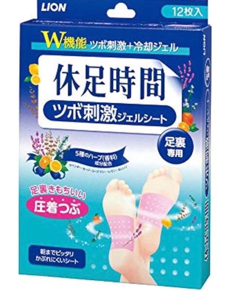 休足時間 ツボ刺激ジェルシート 12枚入×1