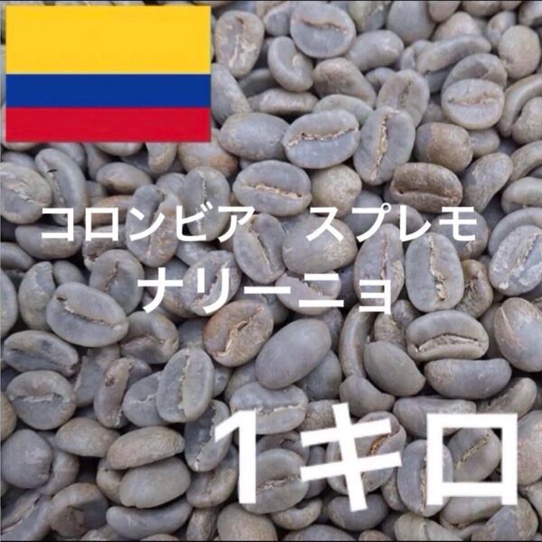 コロンビア ナリーニョ スプレモ コーヒー生豆 珈琲生豆 ニュークロップ 1キロ