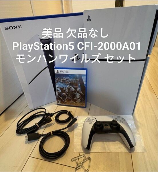 美品 欠品なし PlayStation5 CFI-2000A01 モンハンワイルズ セット
