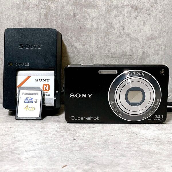SONY Cyber-shot DSC-W350 ソニー サイバーショット コンパクトデジタルカメラ デジカメ コンデジ ブラック
