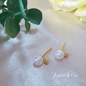 【11】パール ピアス ゴールド 4mm S925 結婚式 入学式 入園式 卒園式 卒業式