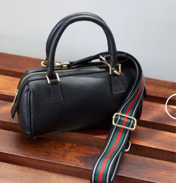 IENA AULENTTI イエナ オウレンティ 黒ハンドバッグ ミニボストン レザー ショルダーバッグ 人気 2way