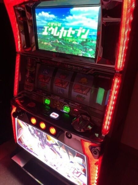 【香川県引取限定】パチスロ実機☆エウレカセブン☆アネモネパネル☆コイン不要機・カウンタッチ付き美品フルセット